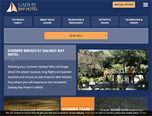 Tablet Screenshot of galwaybayhotel.net